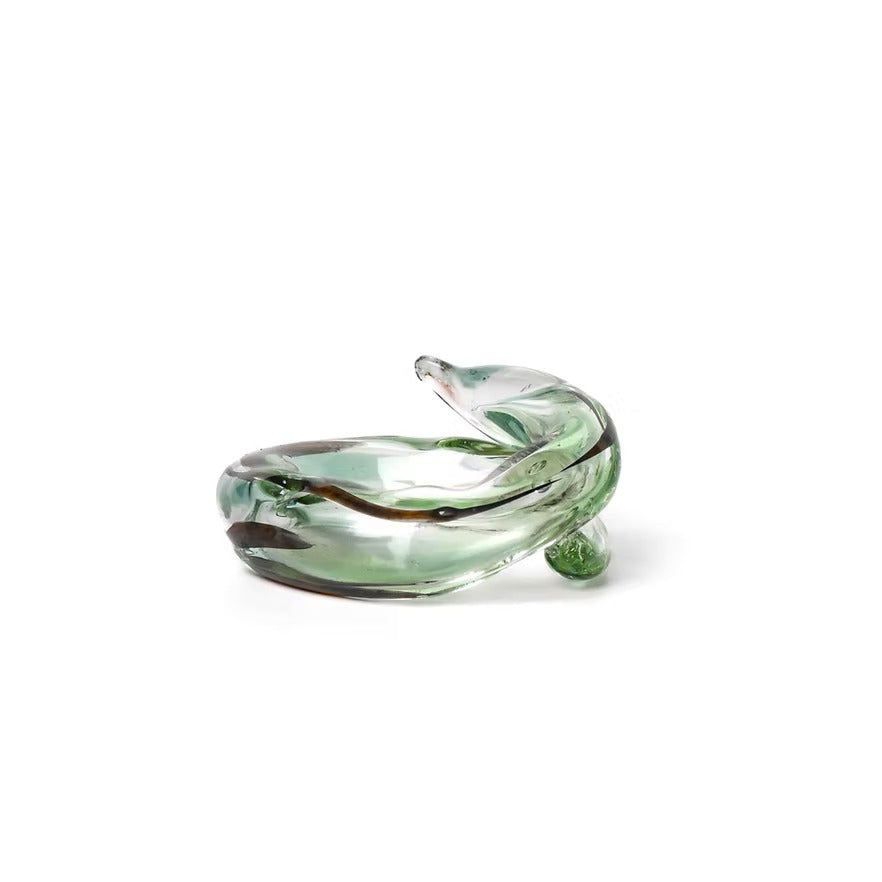 Anillo Soplo Remolino Verde