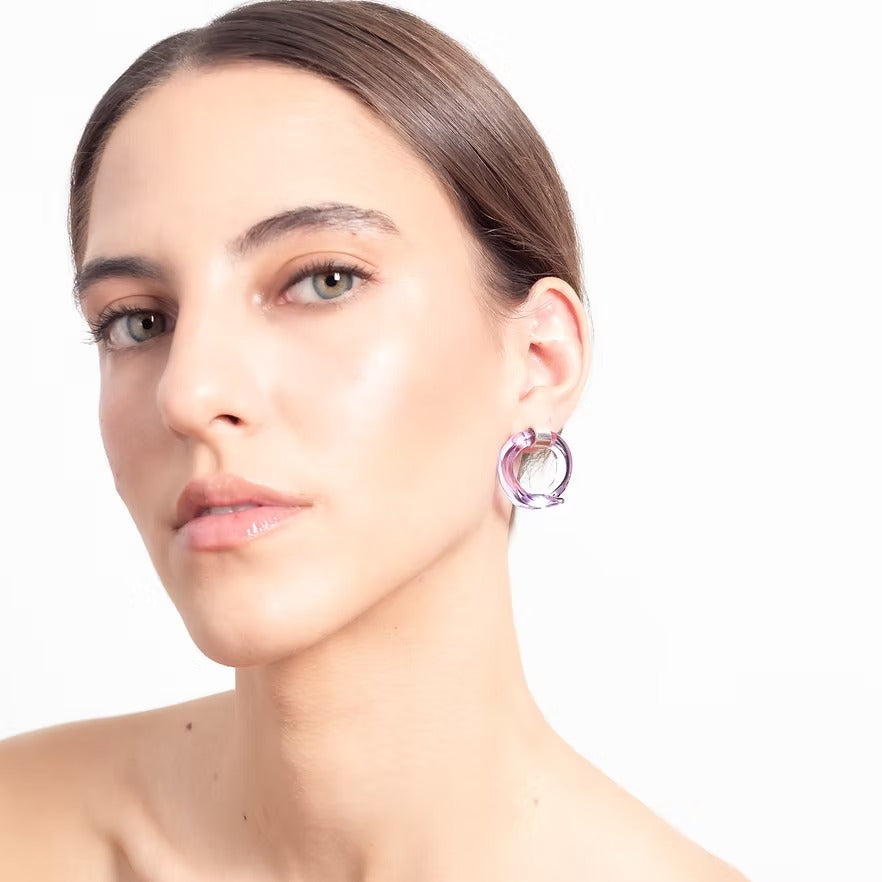 Aretes Remolino Lila