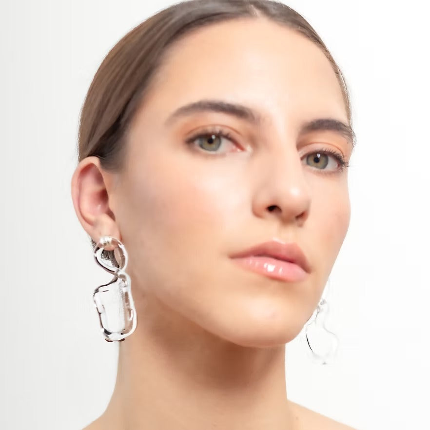 Aretes Interconexión L Transparentes