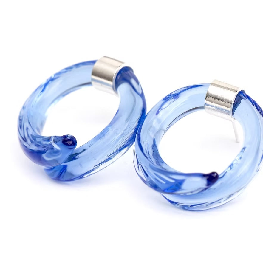 Aretes Remolino Azul
