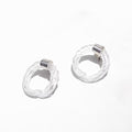 Aretes Remolino Blanco