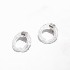 Aretes Remolino Blanco
