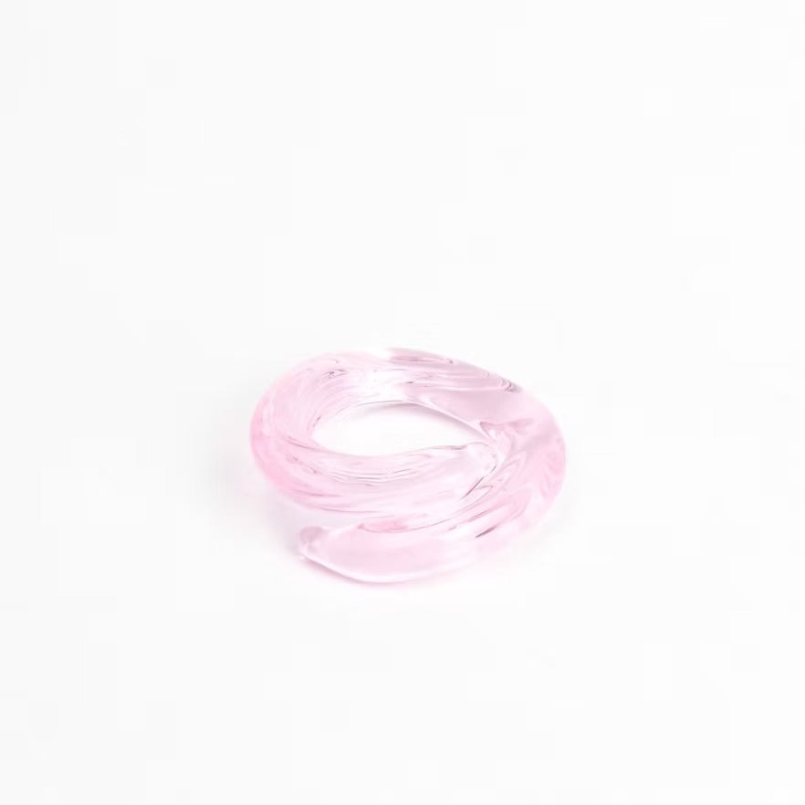 Anillo Remolino Rosado