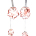 Aretes Soplo Doble Morado