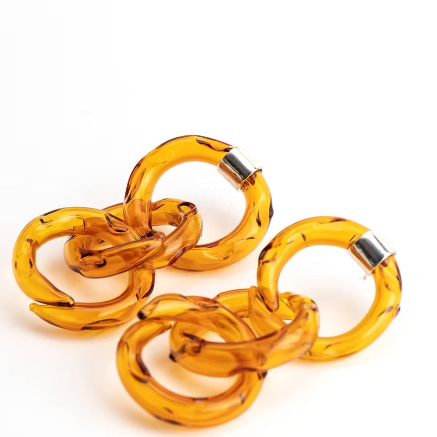 Triple Hoops Ámbar