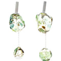 Aretes Soplo Doble Verde