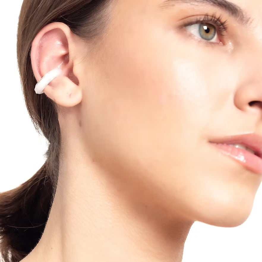 Earcuff Remolino Blanco