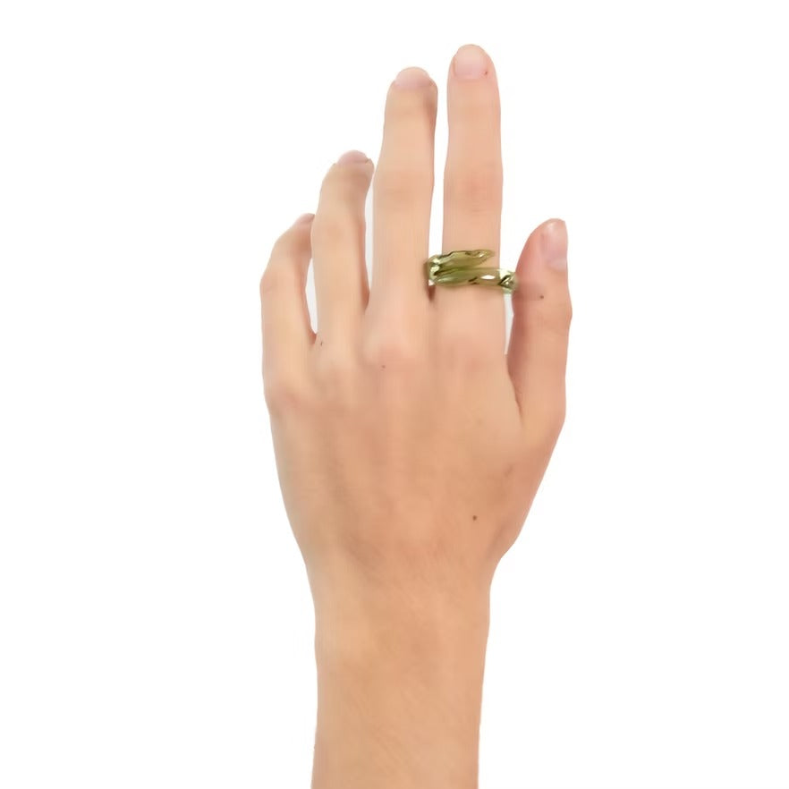 Anillo Remolino Verde