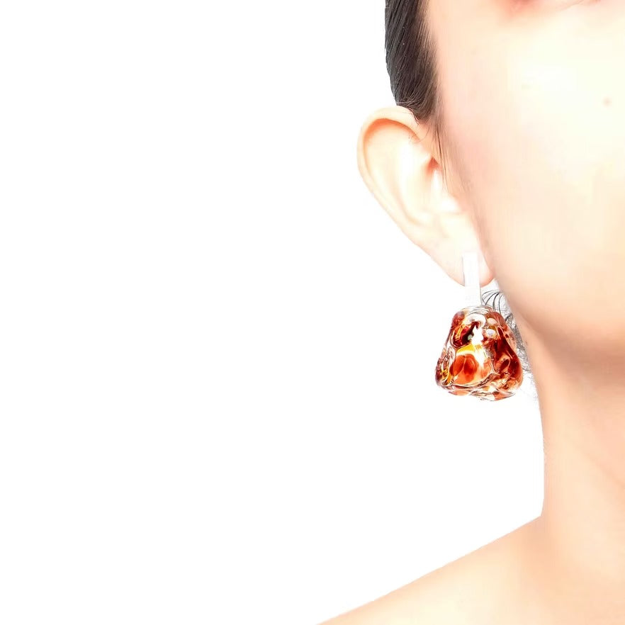 Aretes Soplo M Rojo