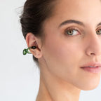 Earcuff Interconexión Verde Turquesa
