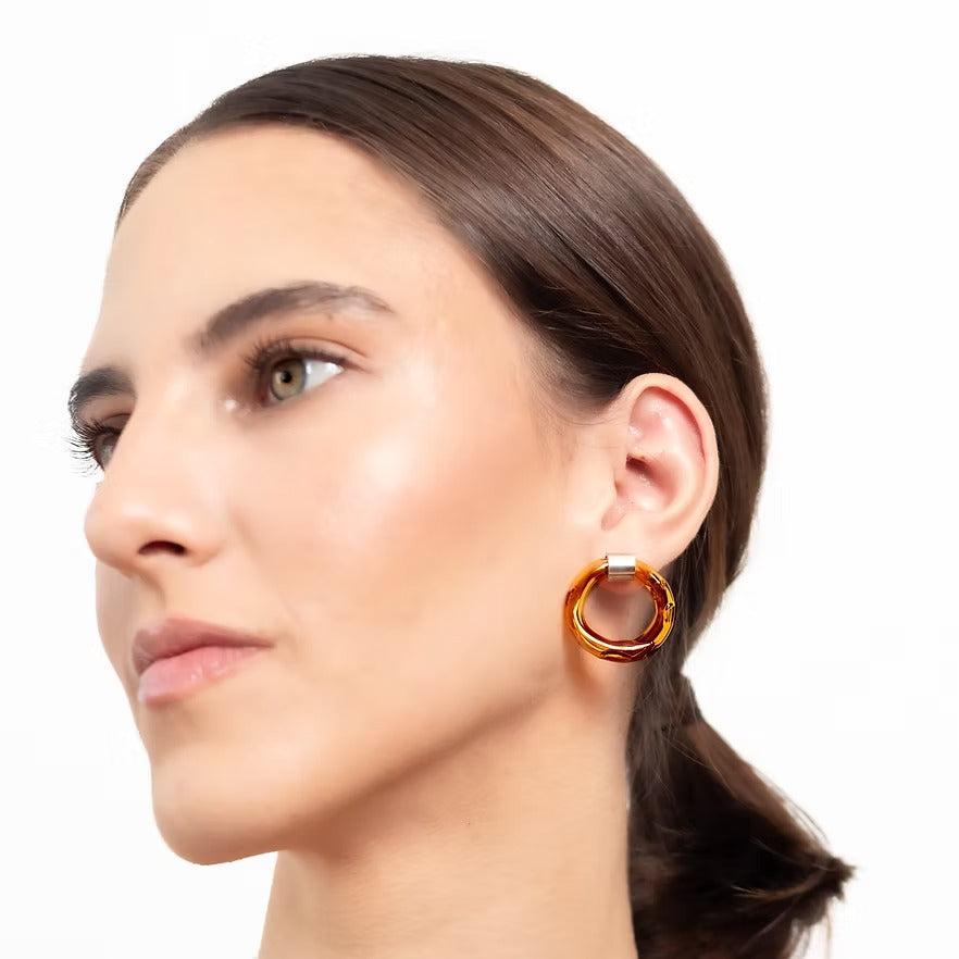 Aretes Remolino Ámbar