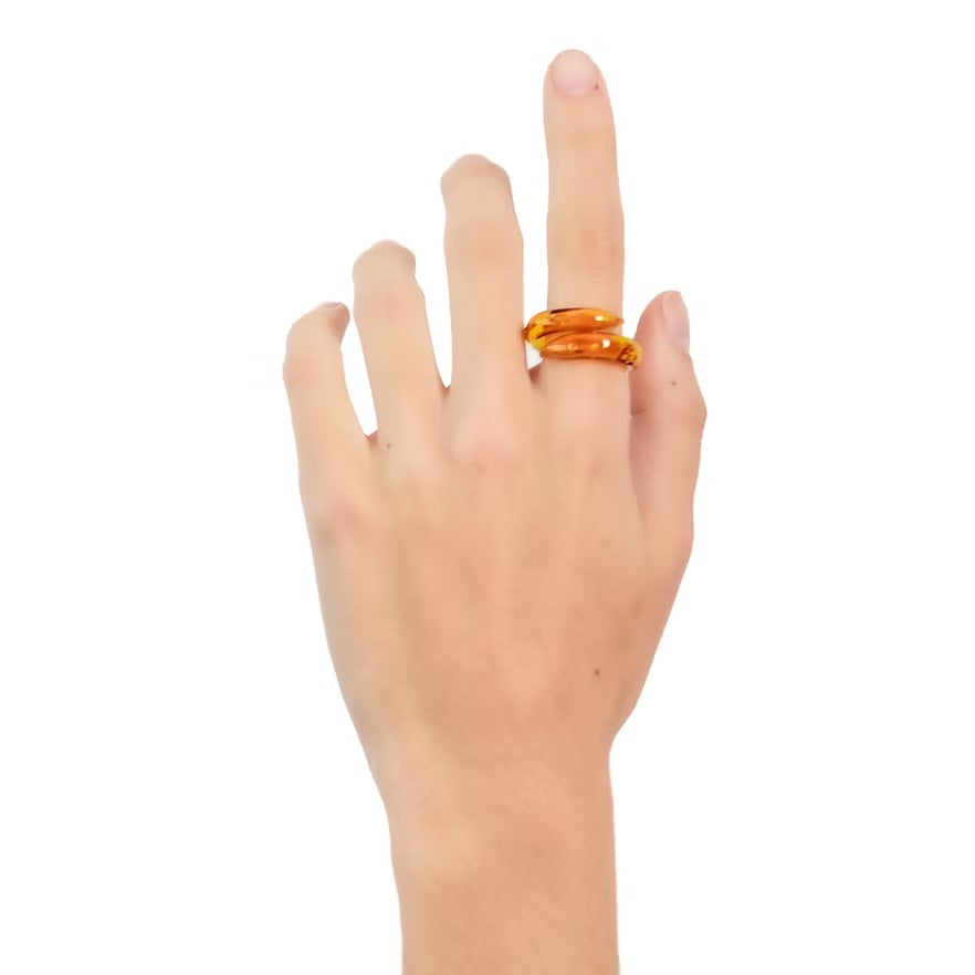 Anillo Remolino Ámbar