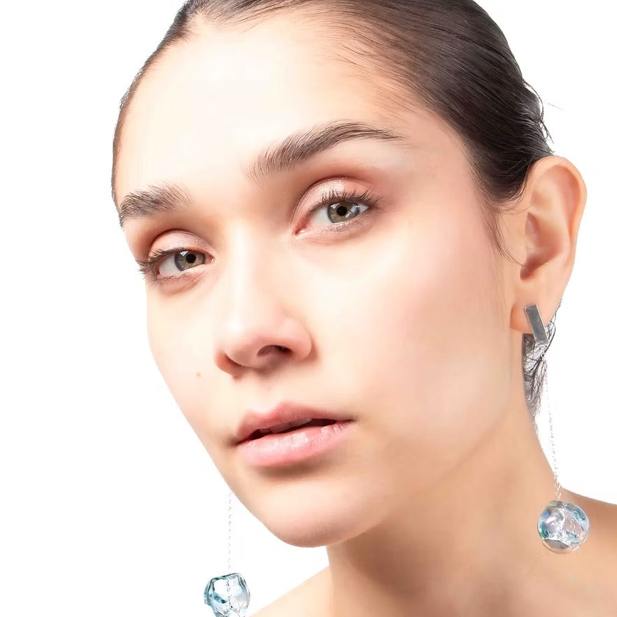 Aretes Soplo S Azul