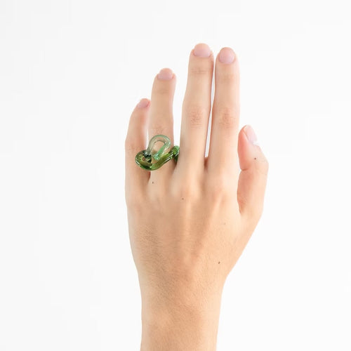 Anillo Interconexión Verde Turquesa