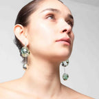 Aretes Soplo Doble Verde