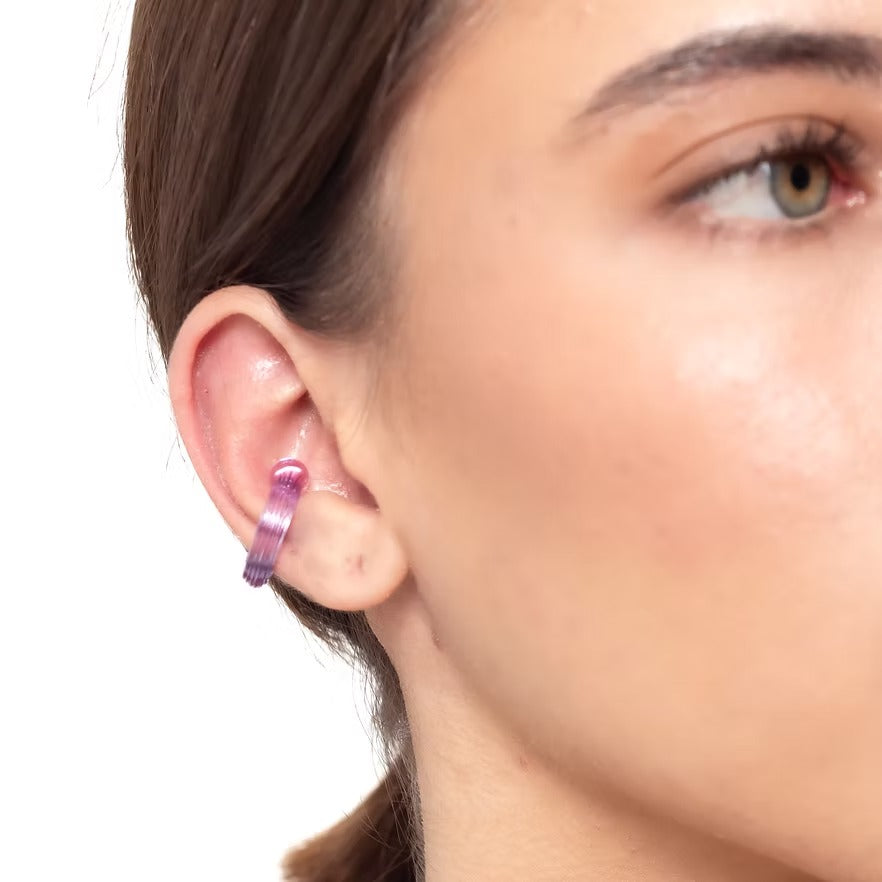 Earcuff Remolino Lila