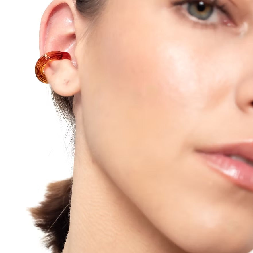 Earcuff Remolino Ámbar