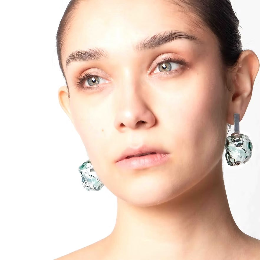 Aretes Soplo M Azul