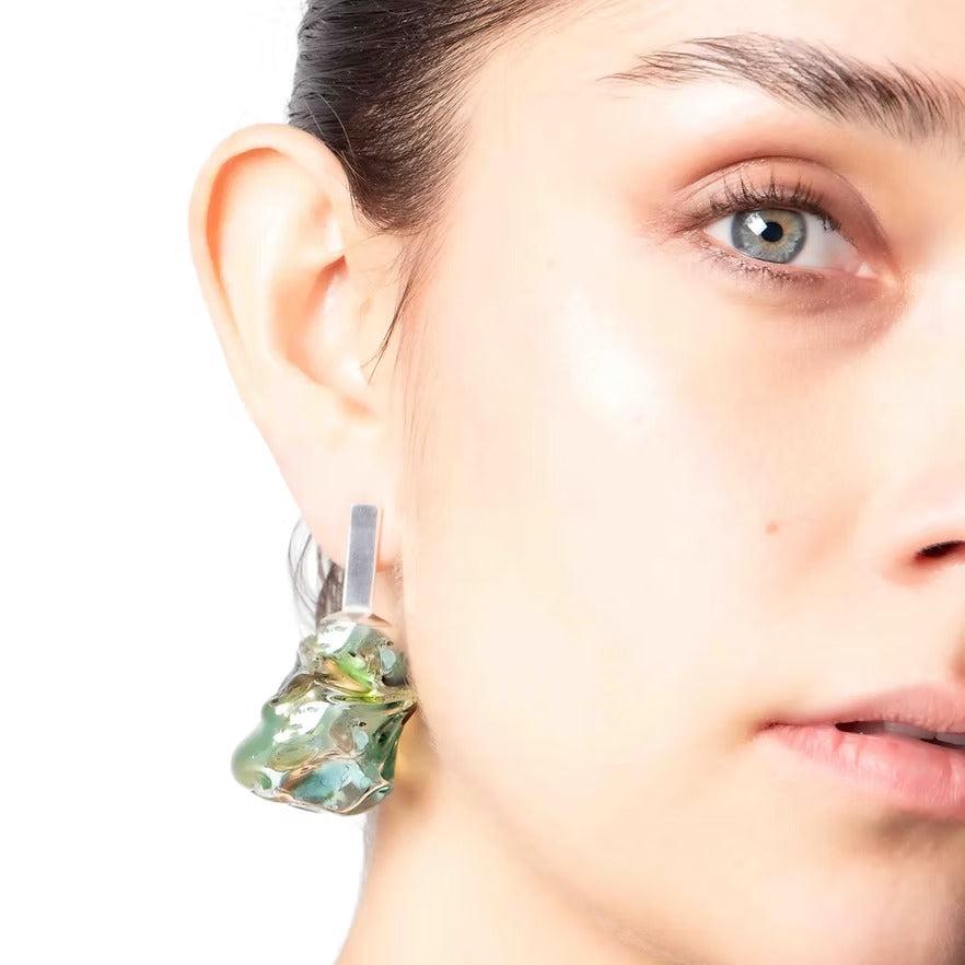 Aretes Soplo M Verde