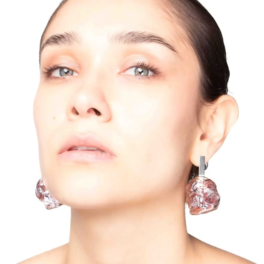 Aretes Soplo M Morado