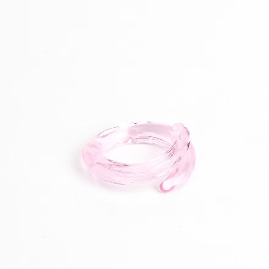 Anillo Remolino Rosado