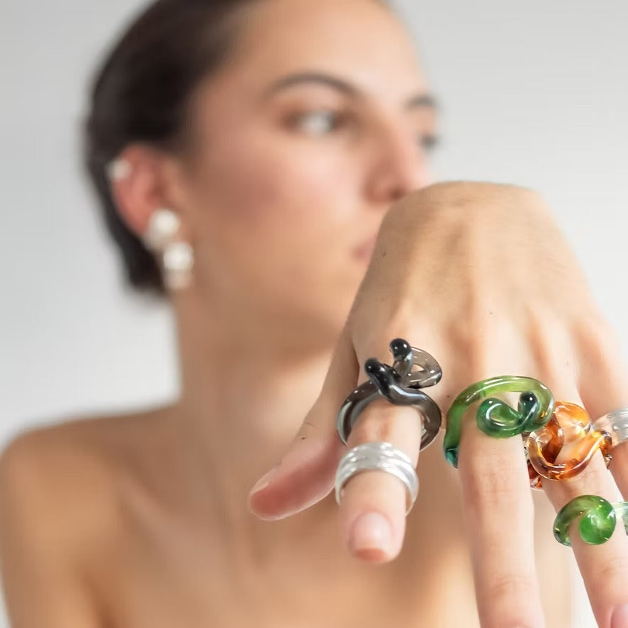 Anillo Interconexión Verde Turquesa