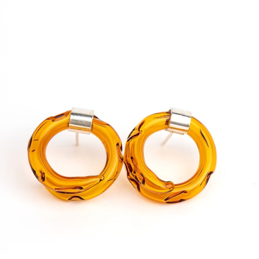 Aretes Remolino Ámbar
