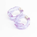 Aretes Remolino Lila