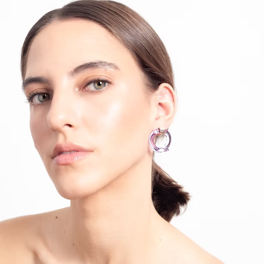 Aretes Remolino Lila