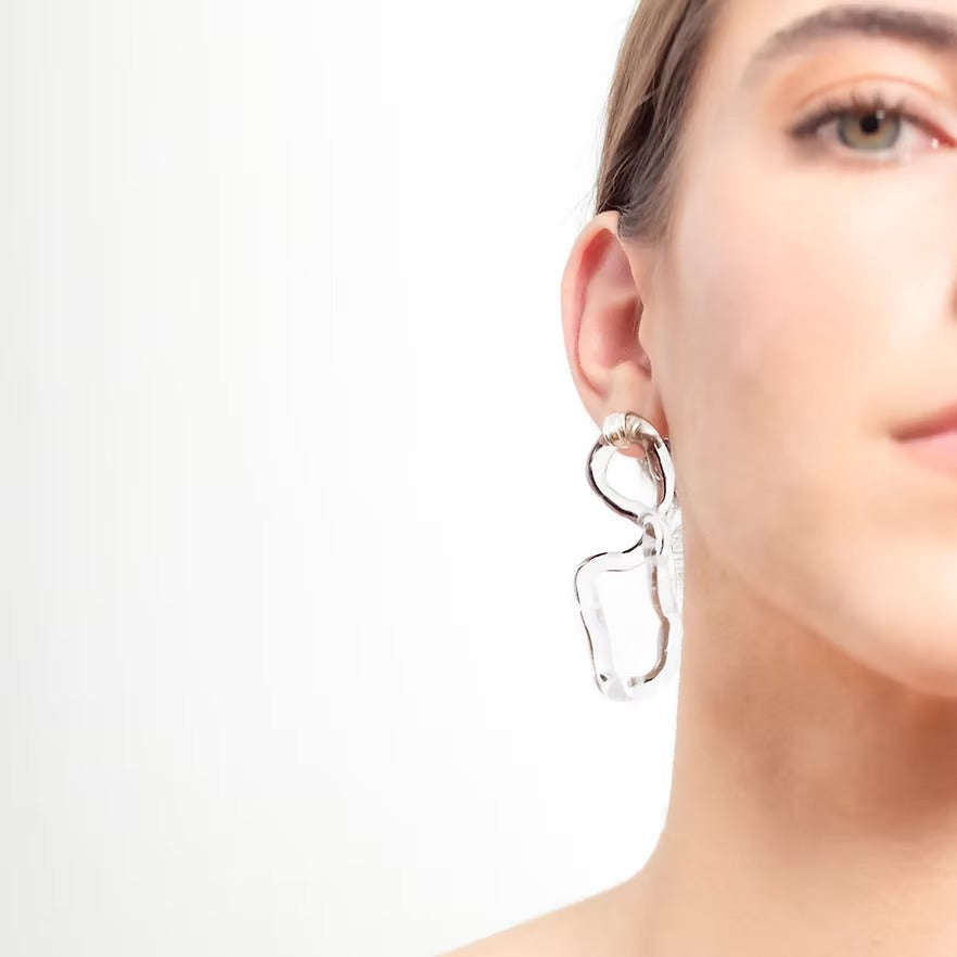 Aretes Interconexión L Transparentes