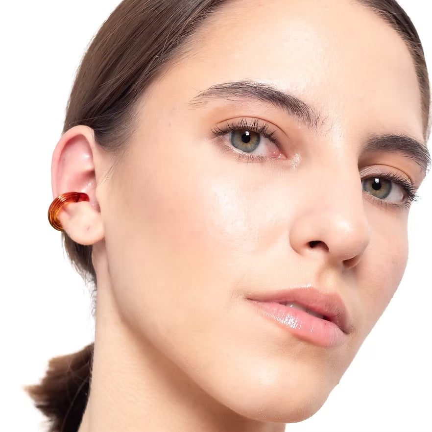 Earcuff Remolino Ámbar
