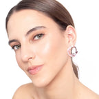 Aretes Remolino Rosado