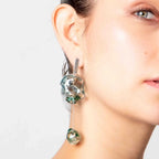 Aretes Soplo Doble Azul