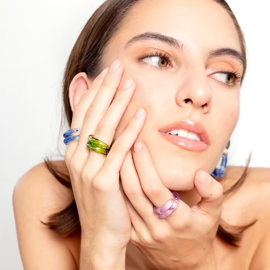 Anillo Remolino Azul