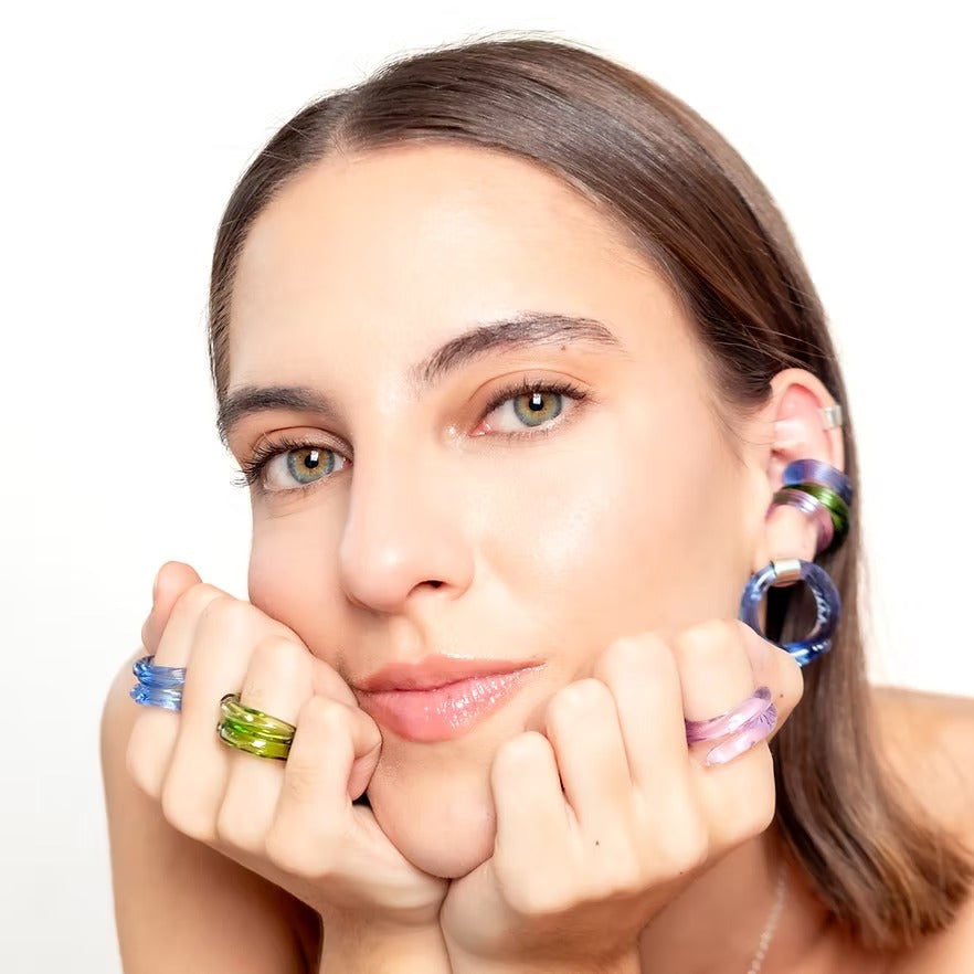 Anillo Remolino Lila