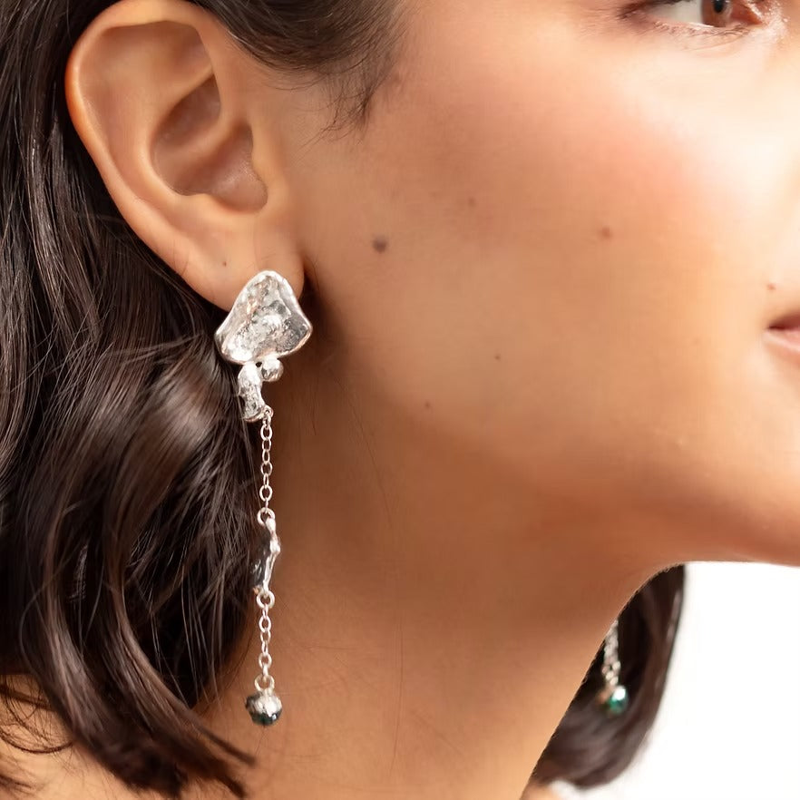 Aretes Sublimación L Turquesa