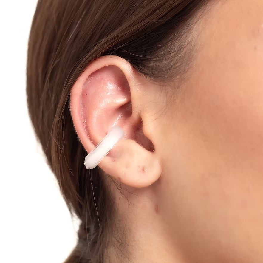 Earcuff Remolino Blanco