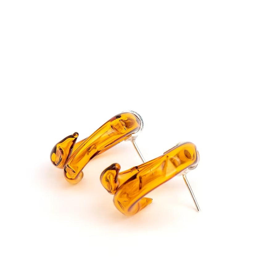 Aretes Remolino Ámbar