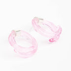 Aretes Remolino Rosado