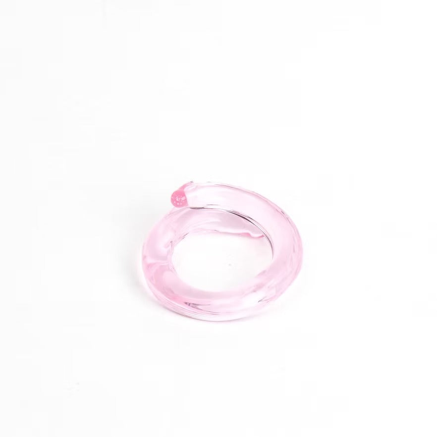 Anillo Remolino Rosado