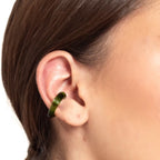 Earcuff Remolino Verde