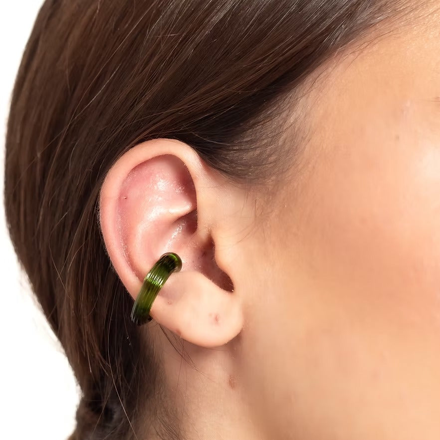 Earcuff Remolino Verde