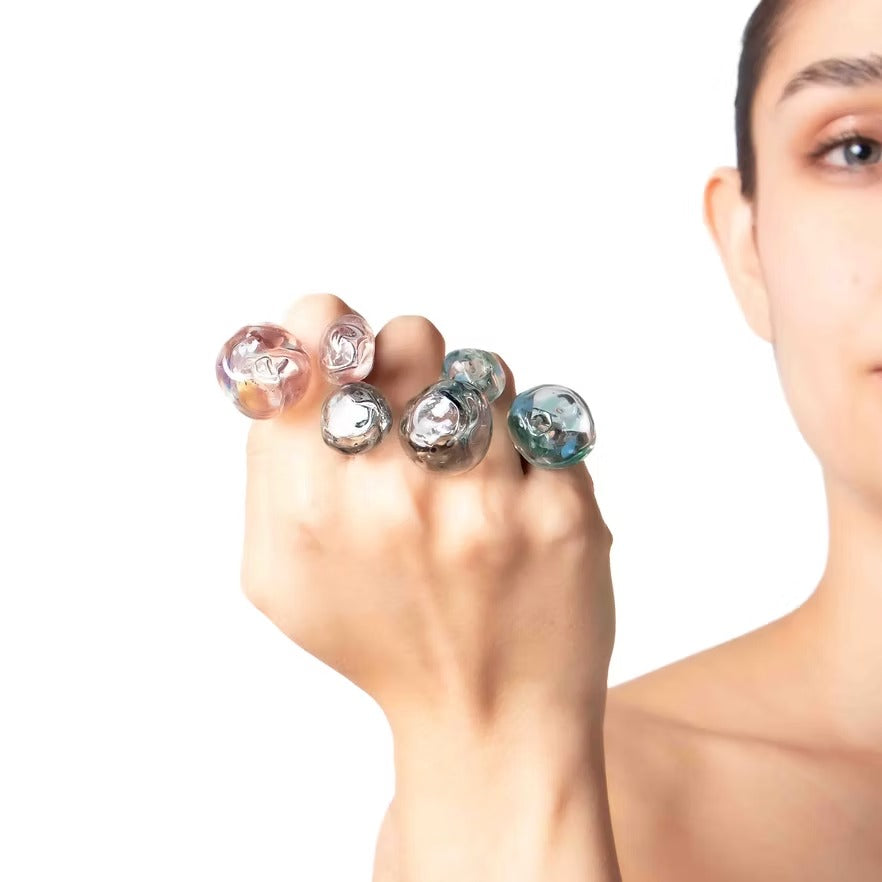 Anillo Soplo Doble Azul