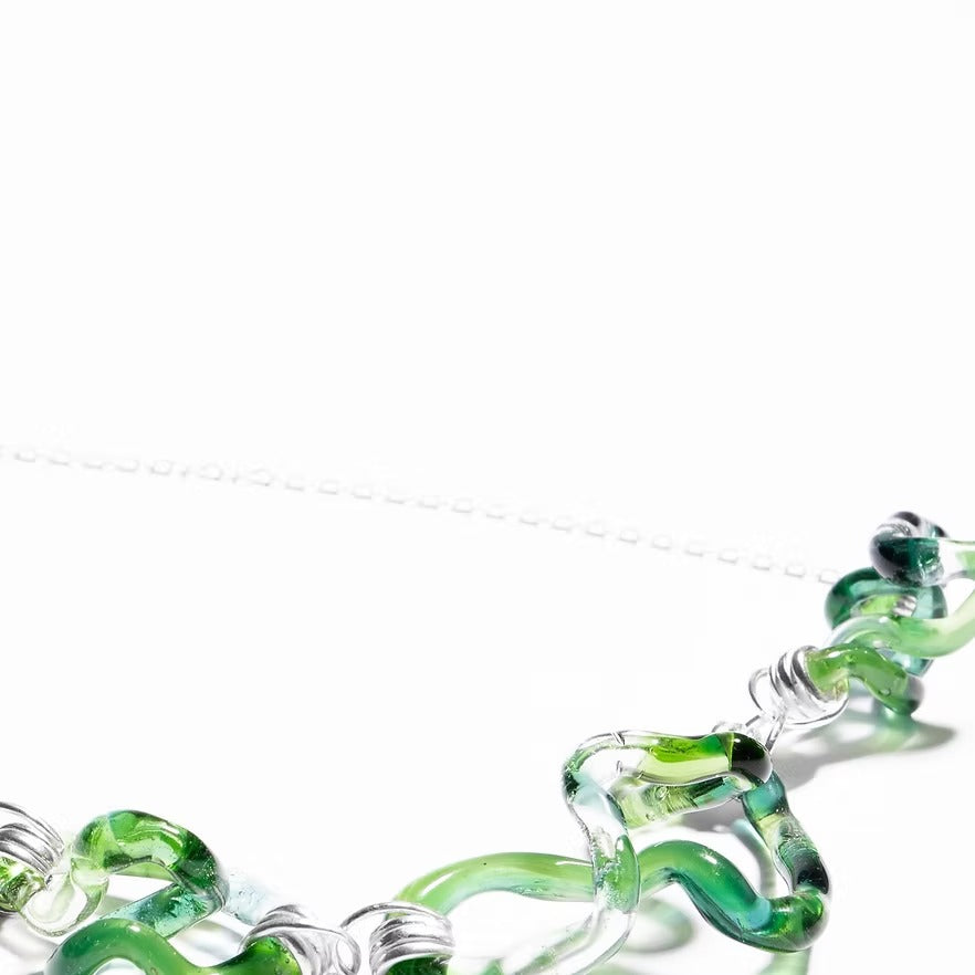 Collar Interconexión Verde Turquesa
