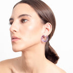 Aretes Remolino Lila