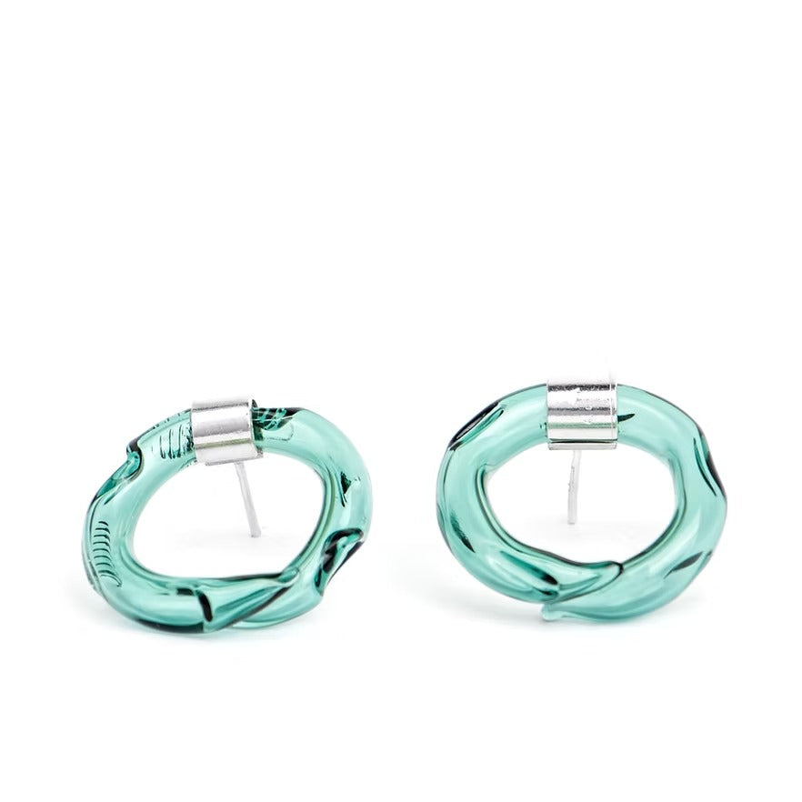 Aretes Remolino Turquesa