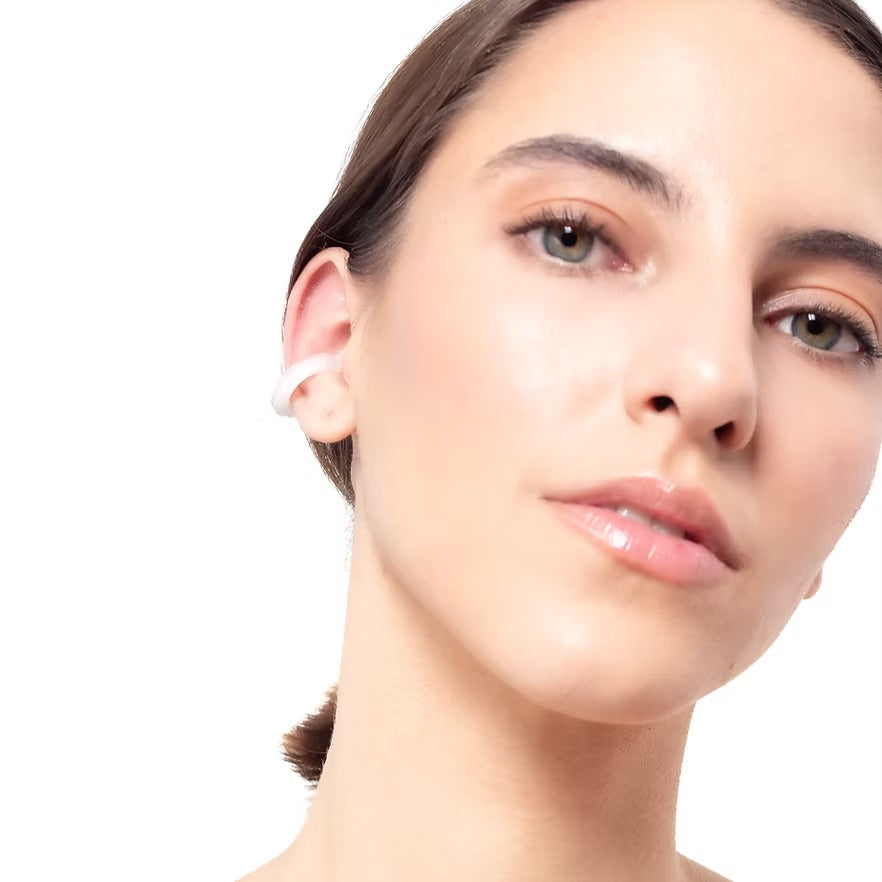 Earcuff Remolino Blanco
