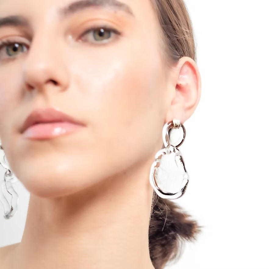 Aretes Interconexión L Transparentes