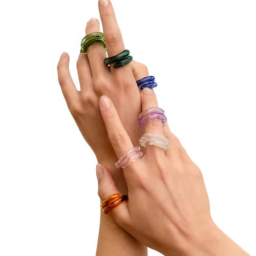 Anillo Remolino Ámbar