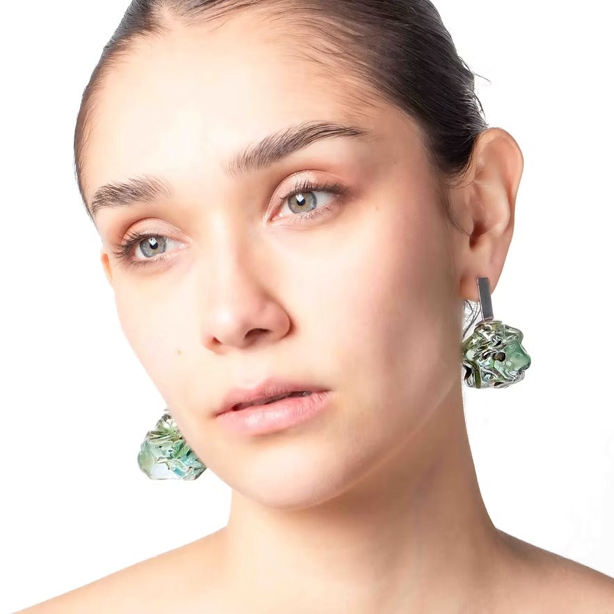 Aretes Soplo M Verde